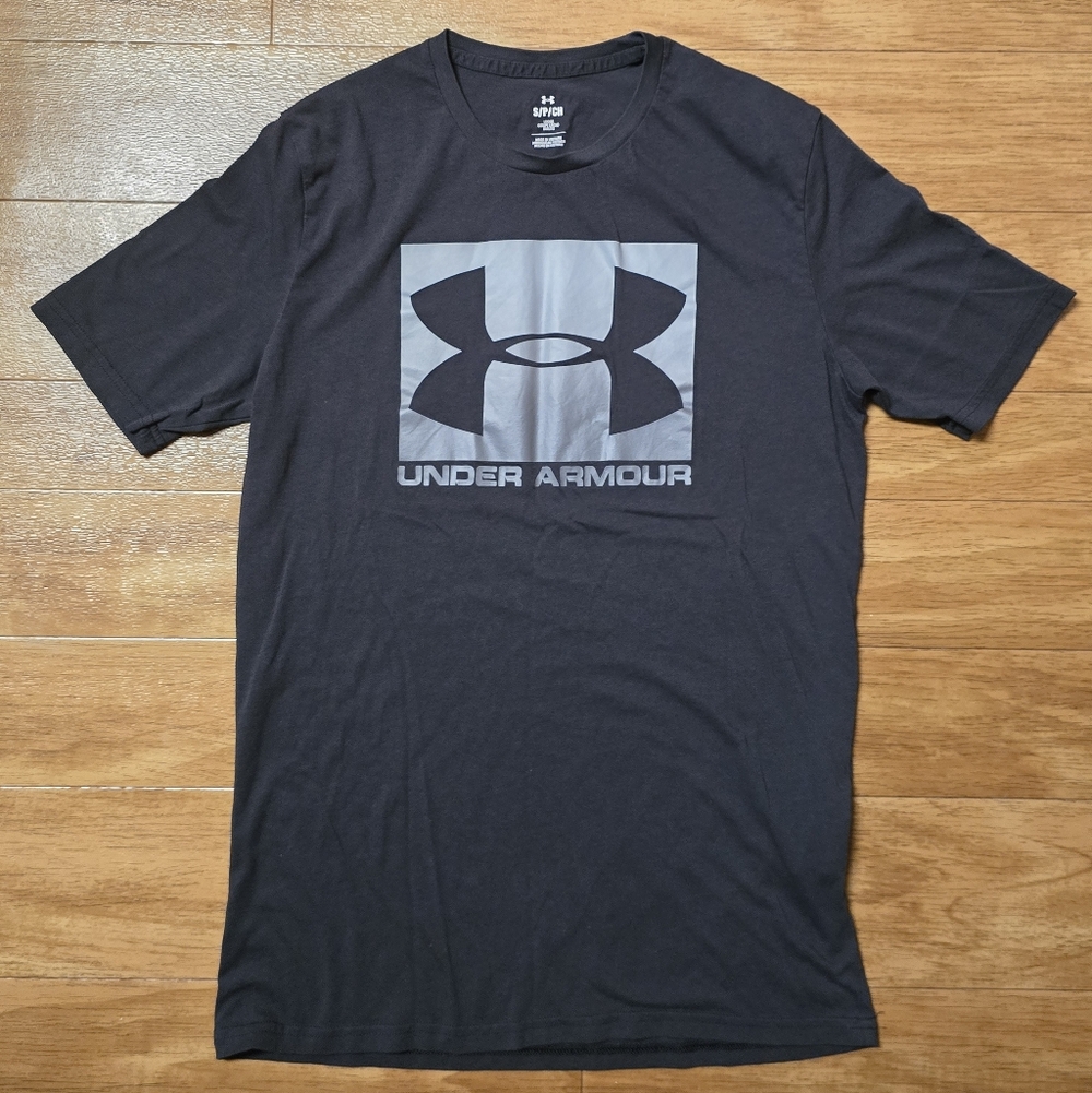 Under Armour Loose Fit Men's Short Sleeve Crew Neck T-Shirt Black, Logo, Size S